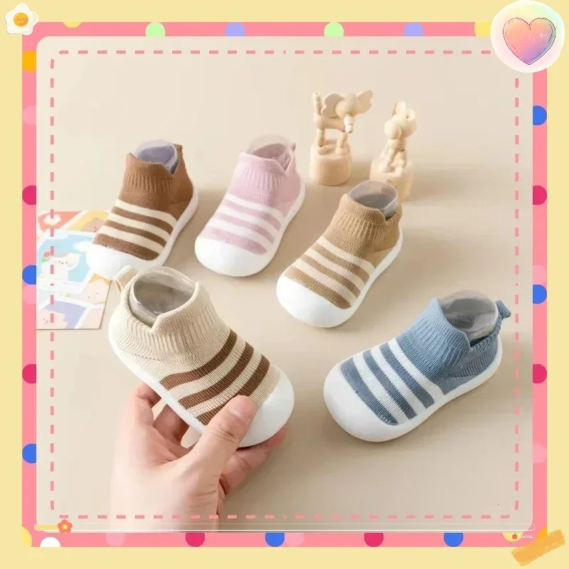 

Classic Style Baby Toddler Shoes Korean Style Spring Summer Children's Indoor Shoes Wear-resistant Non-slip Baby Socks Shoes