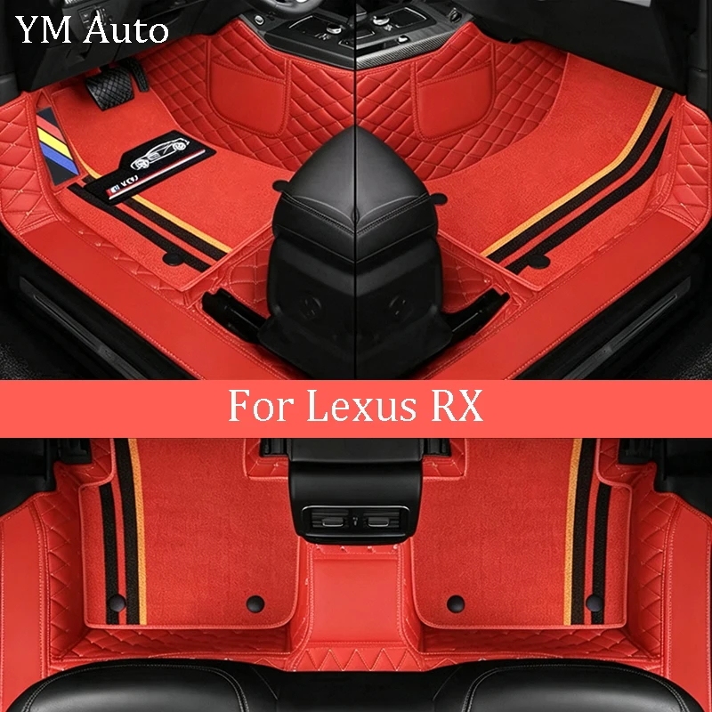 Custom Fit Car Floor Mats For Lexus RX 2007‑2015 Auto Car Interior Accessories For Models Without Air Outlet Under Rear Seats