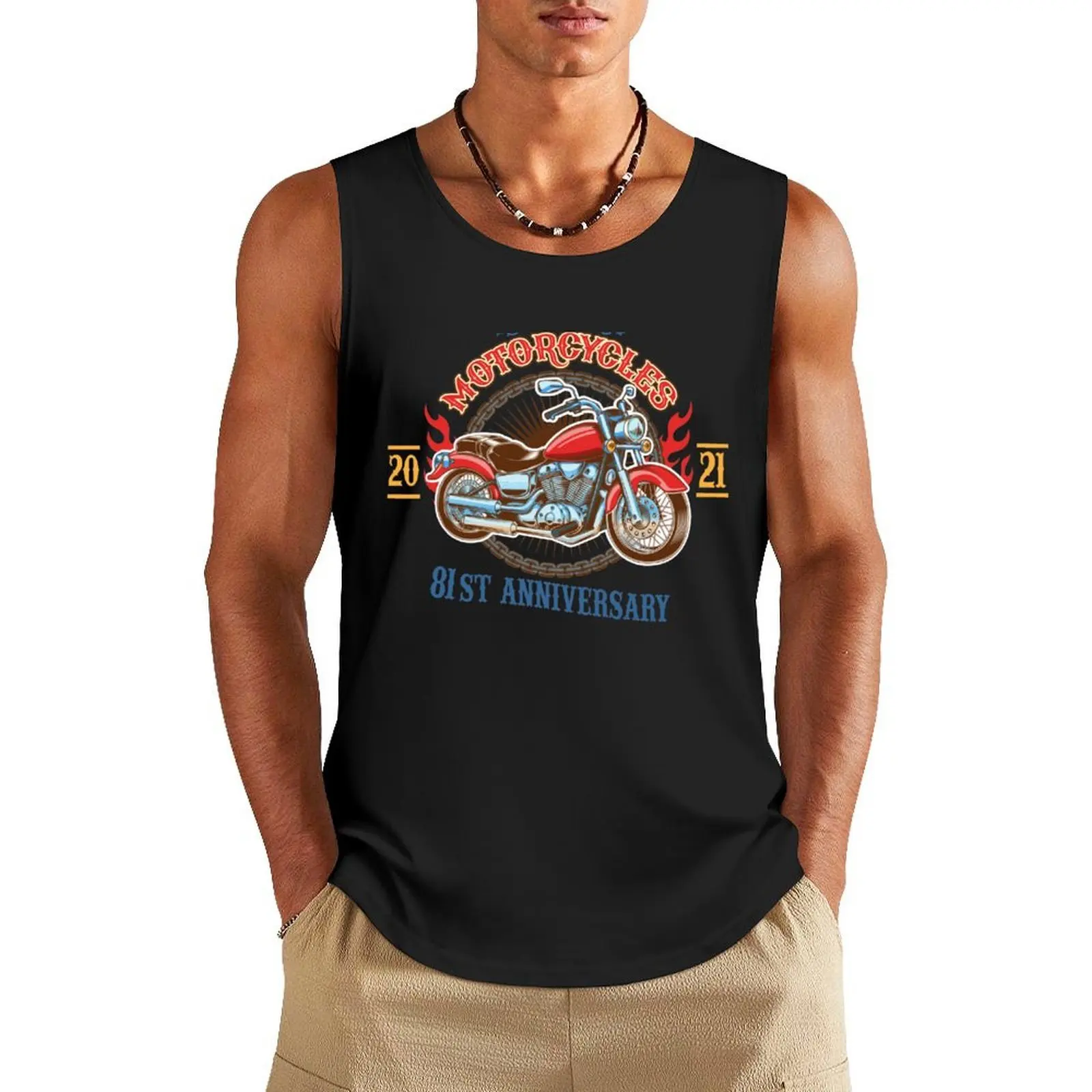 

Officiel 2021 Sturgis Rally Motorcycles 81St T-shirts Tank Top quick-drying t-shirt summer clothes man 2025 Male vest