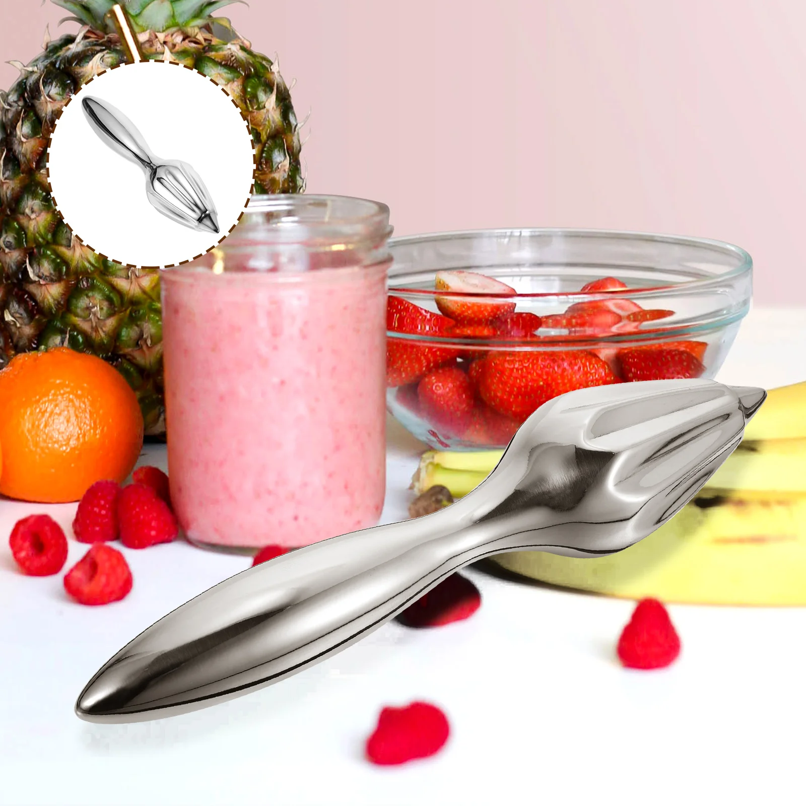

1pc Manual Fruit Juicer Hand Press Citrus Reamer Lemon Orange Squeezer Deep Comfort Grip Kitchen Gadget Economical Juice