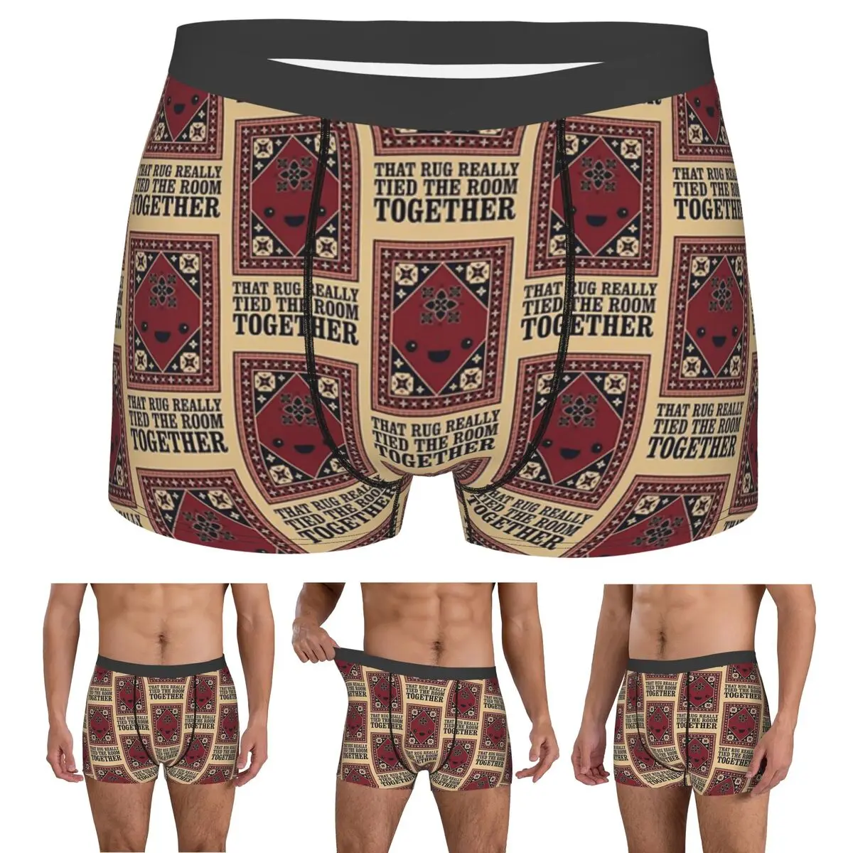 

Boxer Underpants Shorts The Big Lebowski Rug That Rug Really Tied The Room Together Panties Men Soft Underwear for Homme Man
