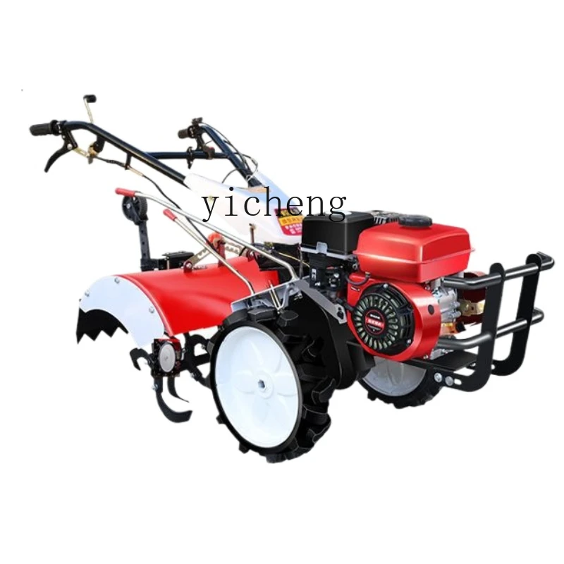 TQH micro-tiller new self-propelled rotary tiller multi-functional hit machine tiller trencher weeding loose soil