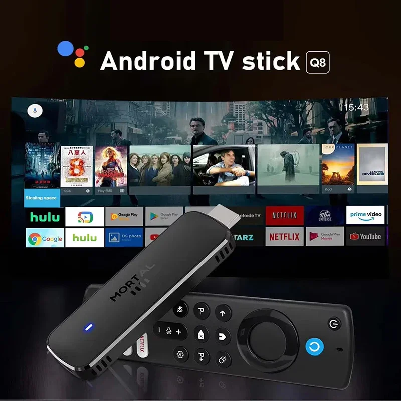 2026 Android 14 Q8 Smart TV Box Wifi6 4-Core Support 8K Video Google Voice Assistant 8GB+128GB for Netflix YouTube Media Player