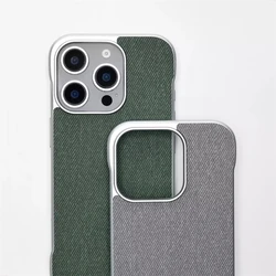 Ultra Thin Light Frameless Cloth Texture Slim Case For iPhone 17 Air 16 Pro Max 15 14 For Magsafe Magnetic Wireless charge Cover
