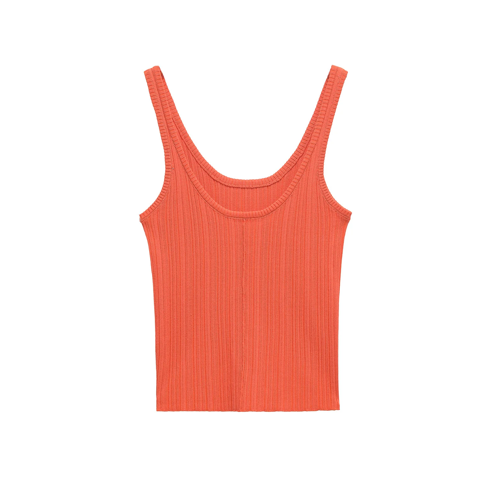 

2025 New Summer Women's Vest Casual Simple Shoulder Strap Round Neck Multifunctional Top