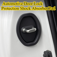 4pcs/set Lock Protector Silicone Door Shock Absorber Pad Flexible For Tesla Model 3 Y X S  Auto Door Lock Latches Cover