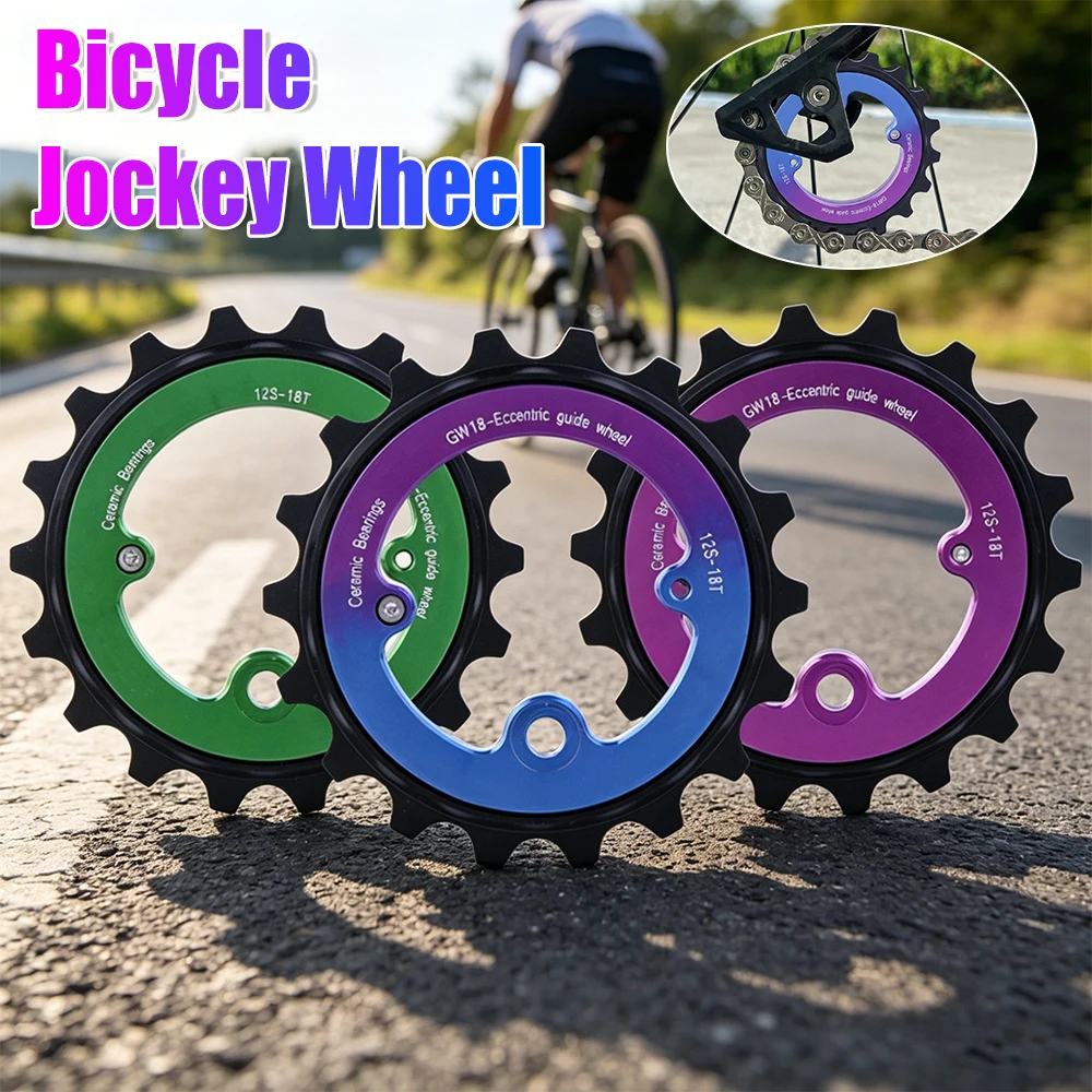 

18T Bicycle Jockey Wheel 9/10/11 Speeds Rear Derailleur Ceramic Pulley Bike Guide for Shimano R8000 R7000 MTB Road Bicycle Part