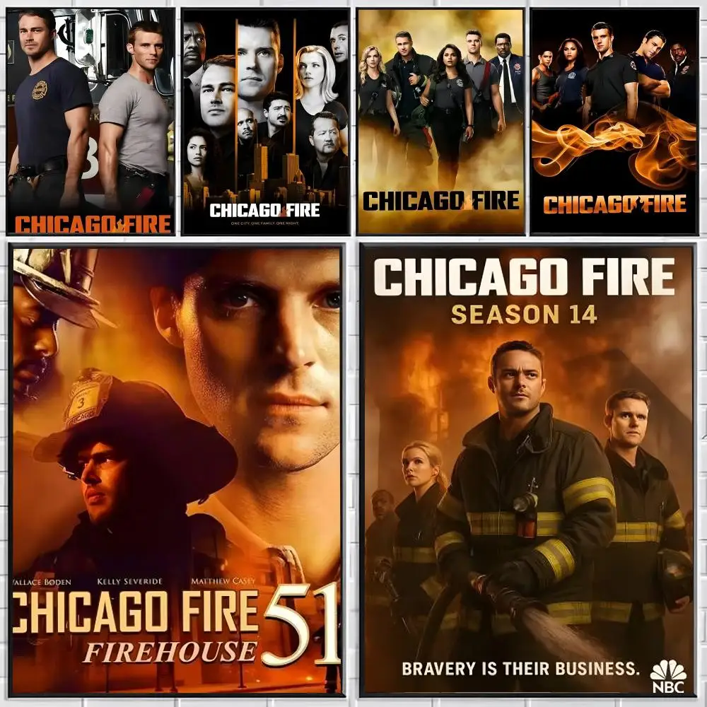 TV Series Chicago Fire Poster Stylish Wall Art for Bedroom Living Room Bar Café Home Decor Gift