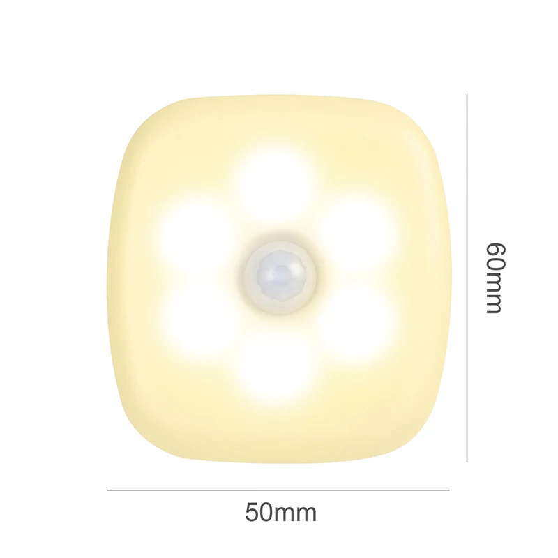 1/2 stücke Drahtlose LED Nachtlicht Motion Sensor EU Stecker kinder Nacht Licht Nacht Lampe Für Home Nachttisch schlafzimmer Flur