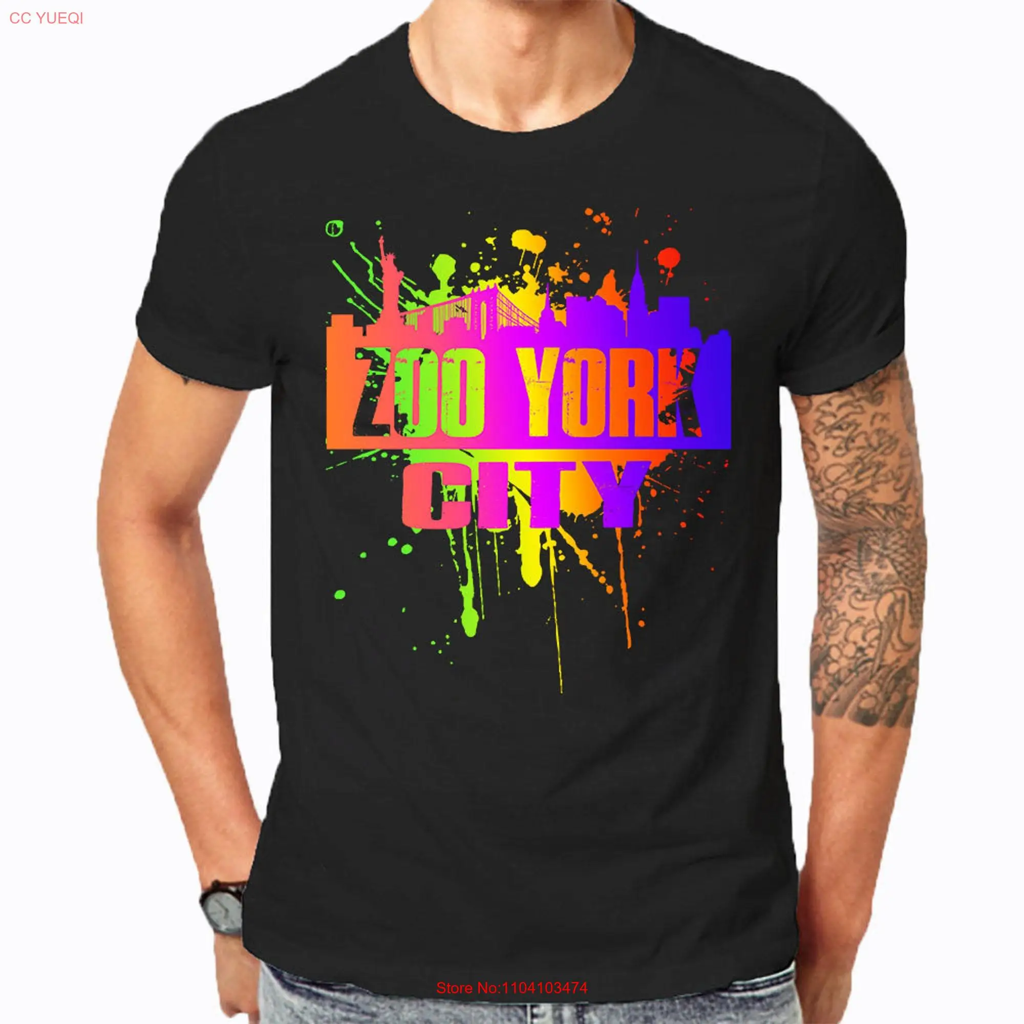 New York City T Shirt 5 Boroughs Urban Life Cool NYC Zoo Style long or short sleeves