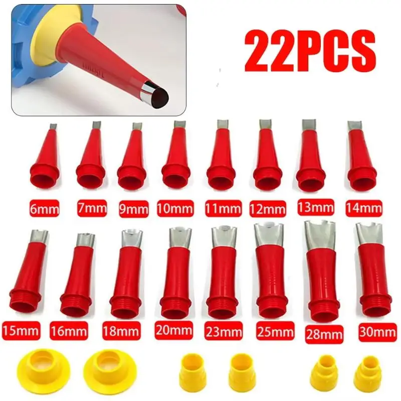 22Pcs Stainless Steel Caulking: Nozzle Tool Set Sealant Finishing Kitchen Bathroom Sink Joint