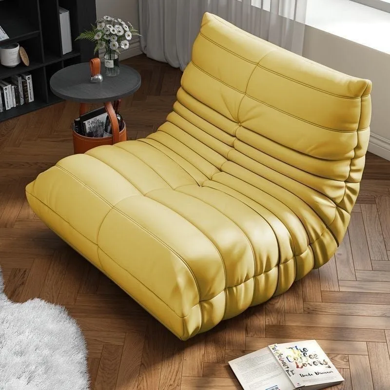 MOMO Caterpillar Lazy Sofa 90cm Width Tatami Mat Single Person Bedroom Balcony Ins Sofa Foam Filling for Lie And Sleep image 4