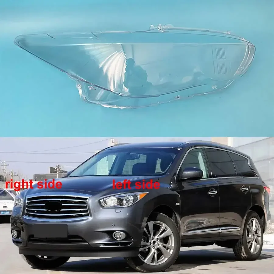 

For Infiniti JX35 2013 Headlight Cover Transparent Lampshade Lamp Case Headlamp Shell Plexiglass Replace Original Lens