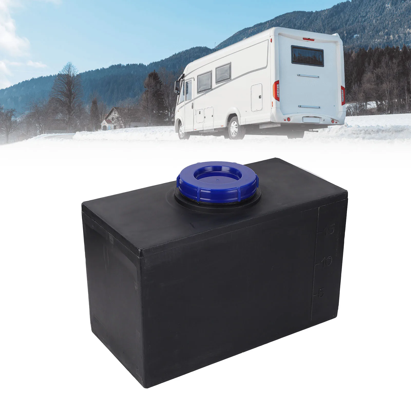 

RV Water Storage Heat Cold Resistant 100mm Water Inlet Heavy Duty RV Fresh Water 5 Gallon for Trailers Boats Yachts