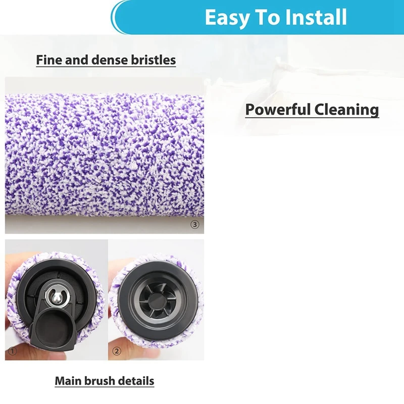 Pièces de rechange pour aspirateur Shark WD100 WD101 WD200 WD201, 1 ensemble de filtres HEPA pour brosse principale