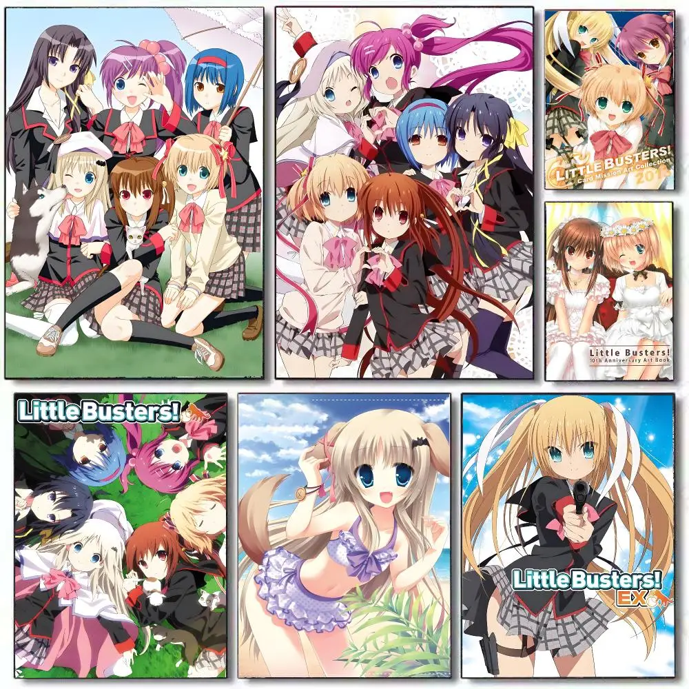 Japanese Anime L-little Busters Poster HD Home Decor Sticky Wall Waterproof Home Living Room Bar Aesthetic Decor