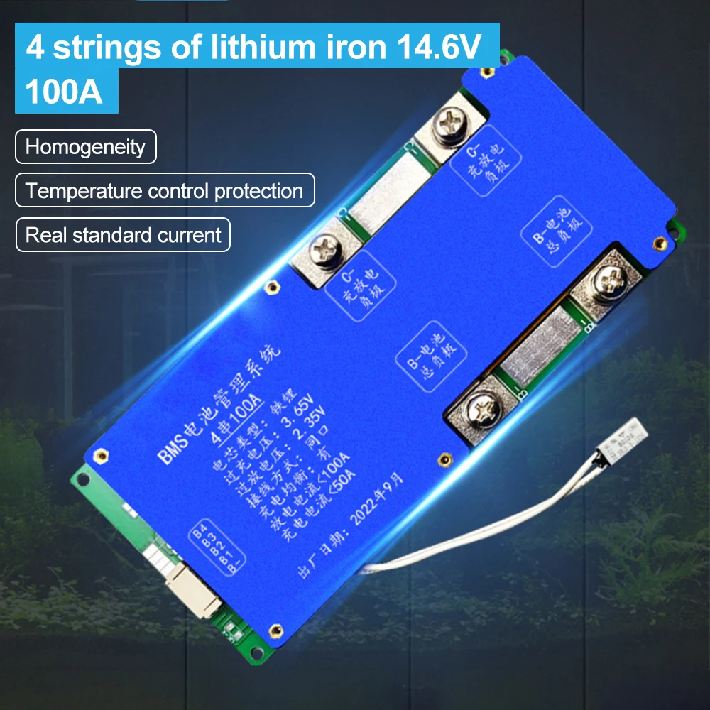 

BMS 4S 8S 24V 100A LiFePO4 Battery Balance Charge Board Equalizer NTC Temperature Protection Equalizador For Escooter/Ebike