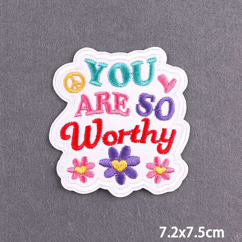 Rosa Herz Niedliche Stickerei-Aufnäher für Hüte/T-Shirts/Jeans Mädchen Kinder Aufbügelbare Aufnäher für Kleidung Mut Liebe Bügelbare Aufnäher DIY – Detail 24