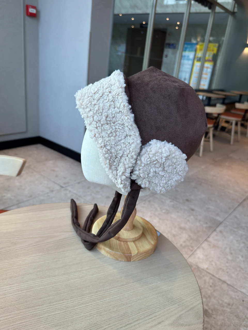 Plush Lei Feng Hat Winter Cycling Windproof Ear Protection Hat Skiing Thickened Head Wrap Hat