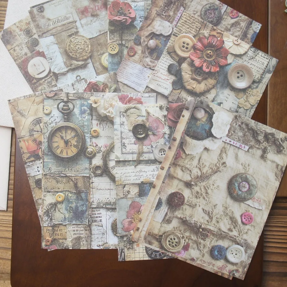 

30 Sheet Handmade Workshop Material Splicing Background Paper Design Craft Paper Gift Decoration Scrapbooking Handmade DIY