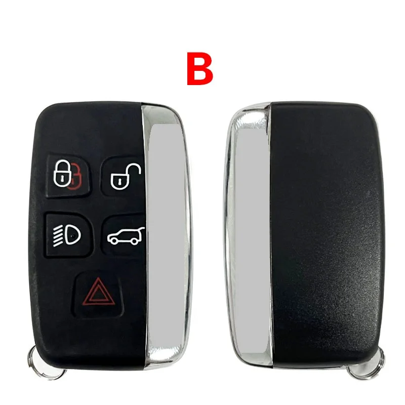 CS 004011   Wymienna obudowa klucza z kluczykiem awaryjnym z logo Pasuje do Land Rover Range Rover Evoque Sport LR4 JLR Smart Key Cover