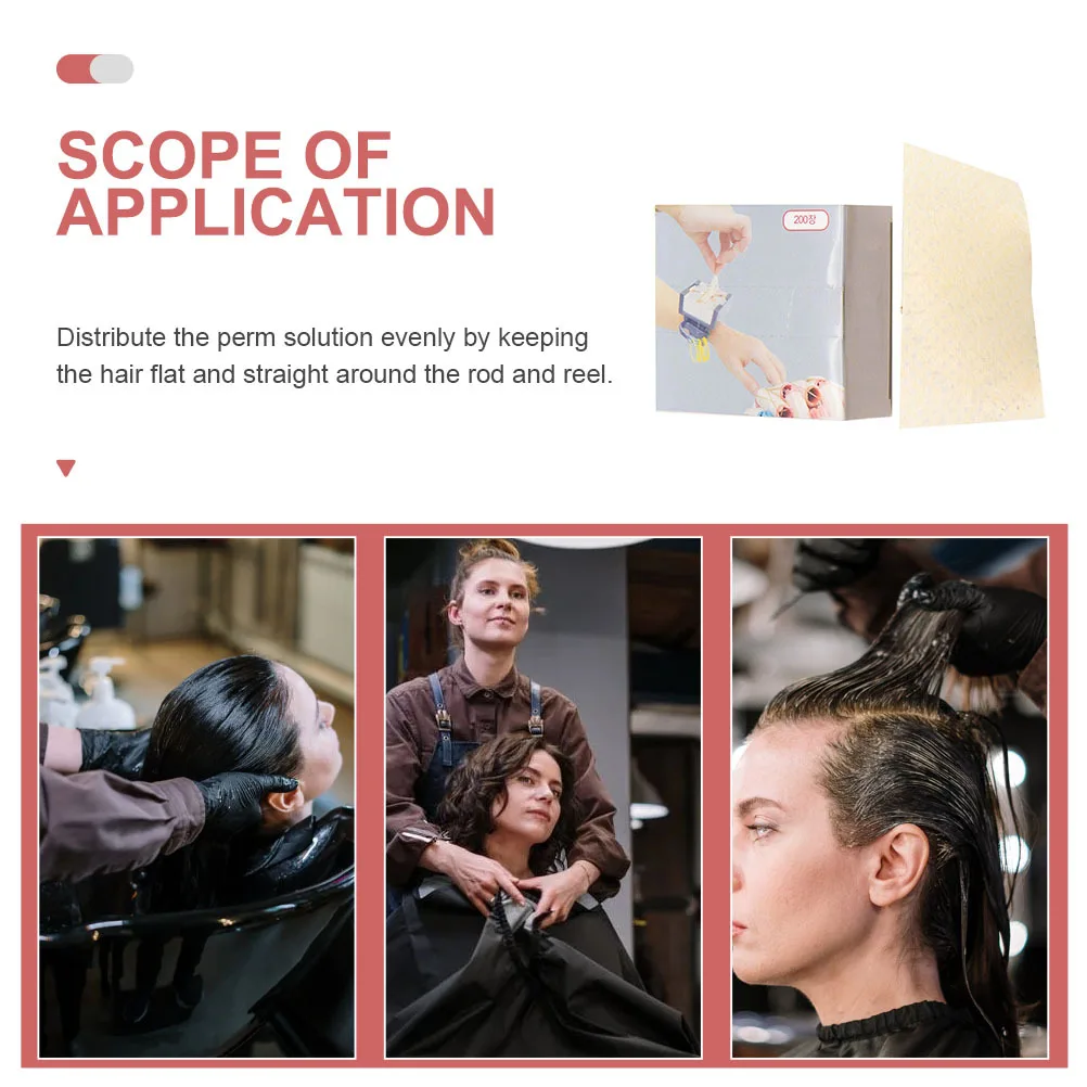 

1 Box Disposable Perm Paper High Temperature Resistant Strong Water Absorption Salon Hairdressing Tool for Hairstyling Coloring