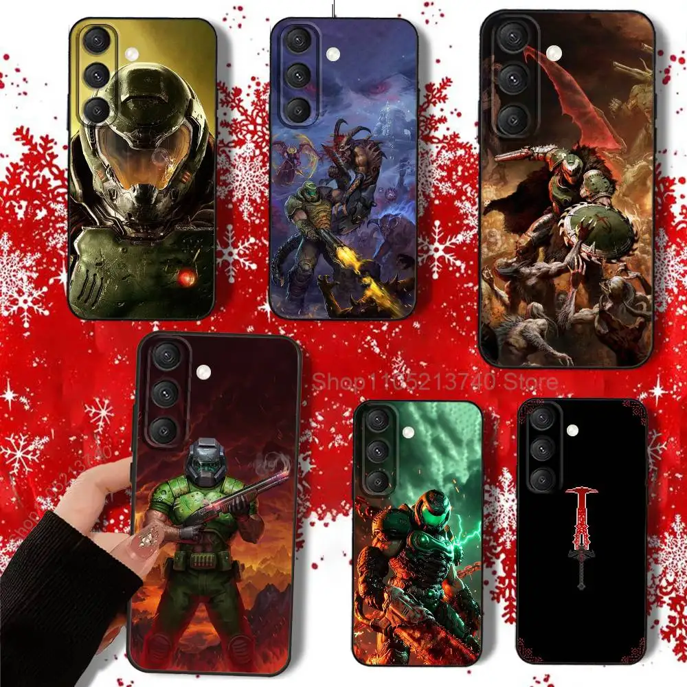 

G-Game A-DoomS cool Phone Case For Samsung S22,S24,S25,S23,S20,S30,S21,Ultra,Plus,5G,Fe,Lite black Silicone Phone Cover