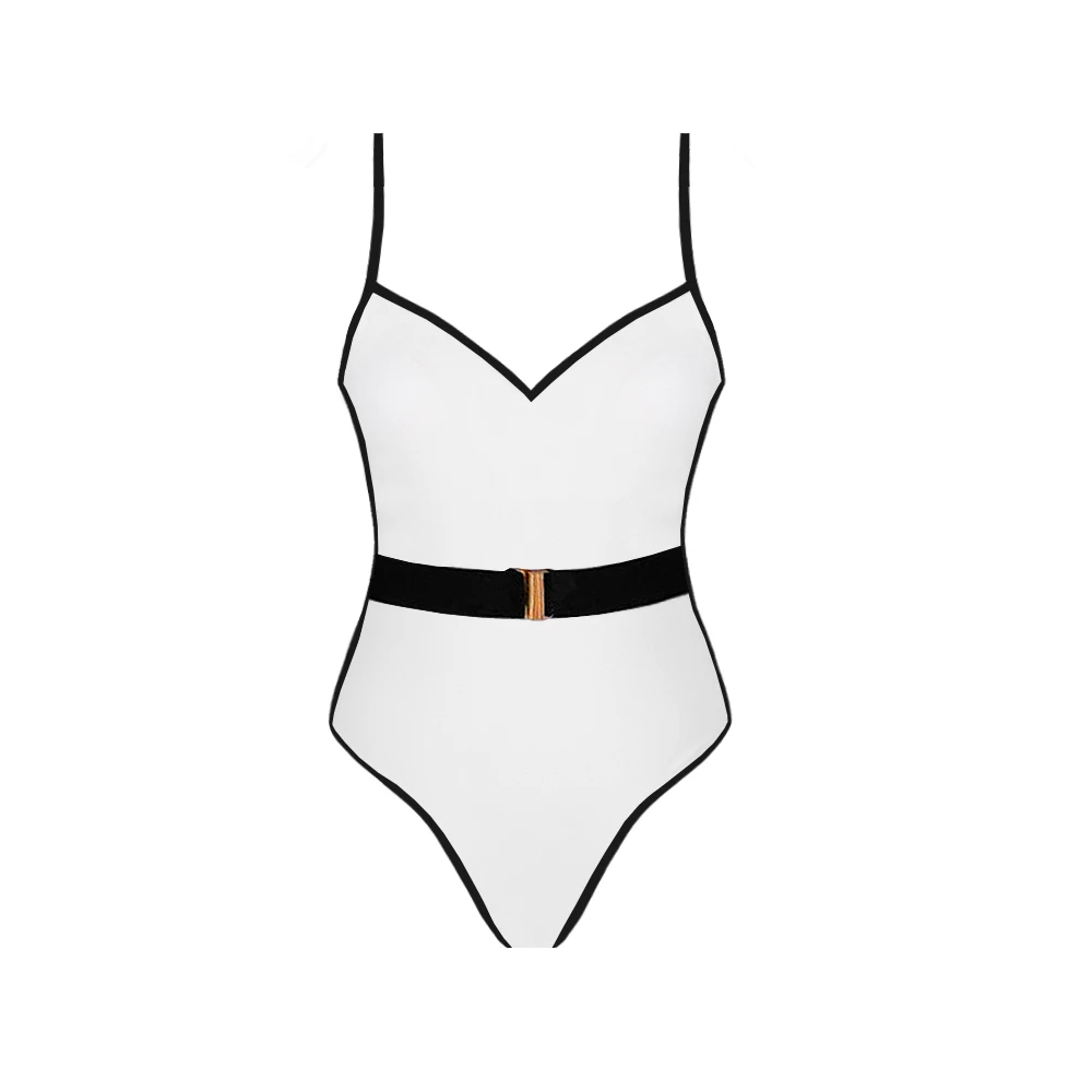 Sexy Backless Supreme Swimsuit For Women 2024 New Strap Swimwear Mujer Monikini Bodysuit Holiday Beach Suit Swimsuit 2024 Female