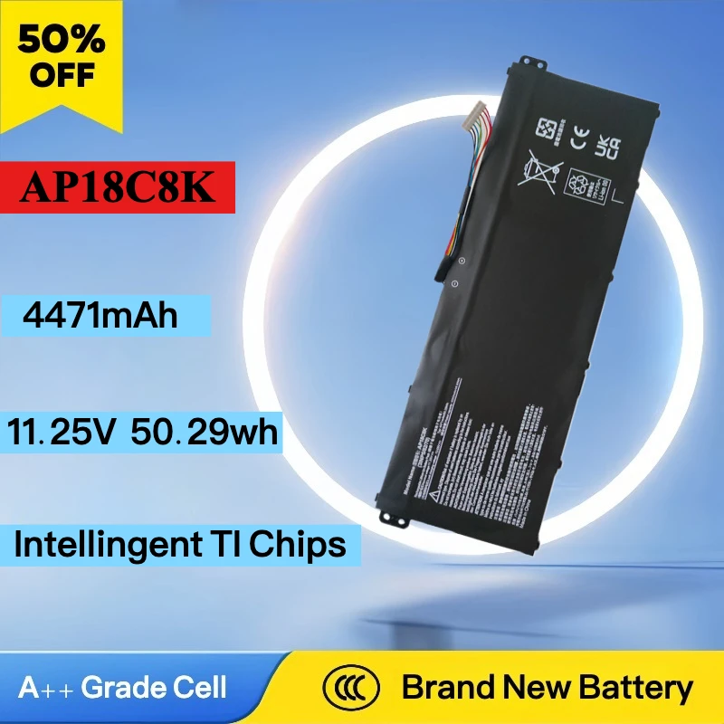 Brand New AP18C8K AP18C4K Laptop Battery For Acer Aspire 5 A515-43-R057 R4MG R6F6 R6WW A515-44 R7NU R5UZ KT00304012