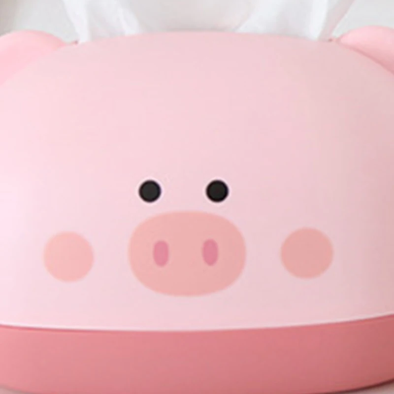 Car Napkin Holder Household Living Room Dining Room Creative Pig Storage Box Simple Storage Tissue Box