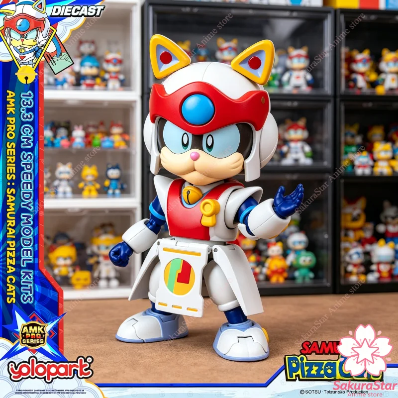 【disponibile】yolopark-amk-pro-series-samurai-pizza-cats-speedy-133-cm-modello-da-assemblare-giocattolo-da-collezione-regalo