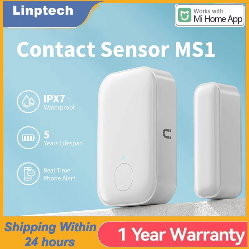 

Linptech Door Window Sensor MS1BB Remote Control Bluetooth For Smart Home Work With Mi Home App