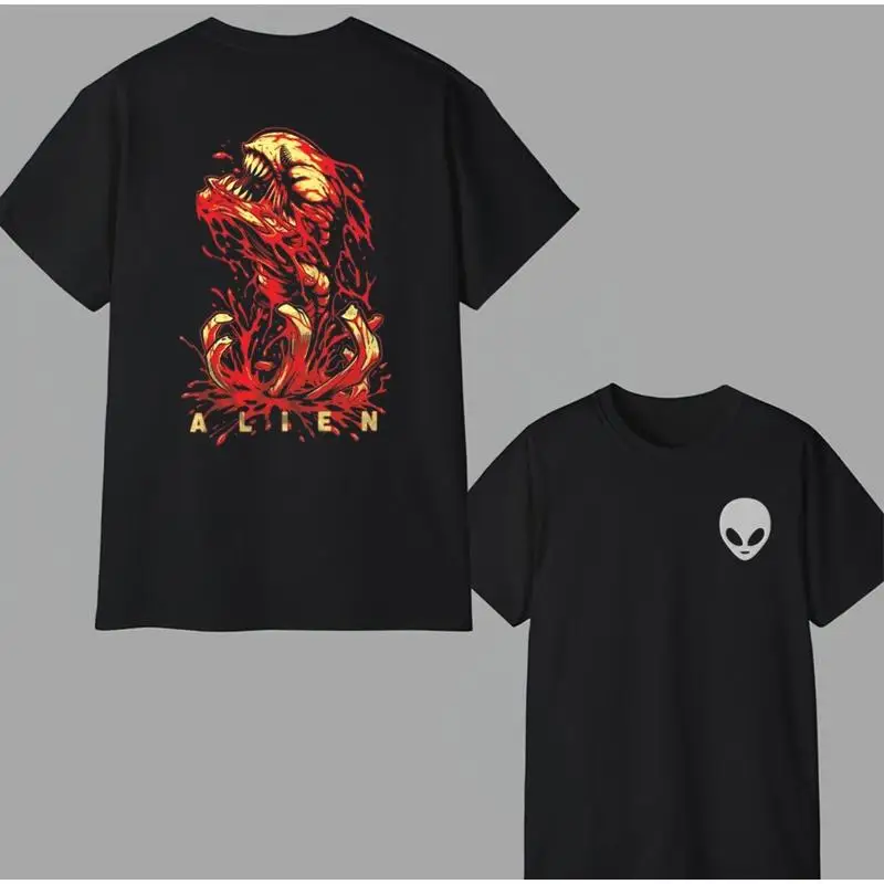 

Alien Shirt Classic Movie Poster Graphic Design, Gifts For Survival Horror Fans.