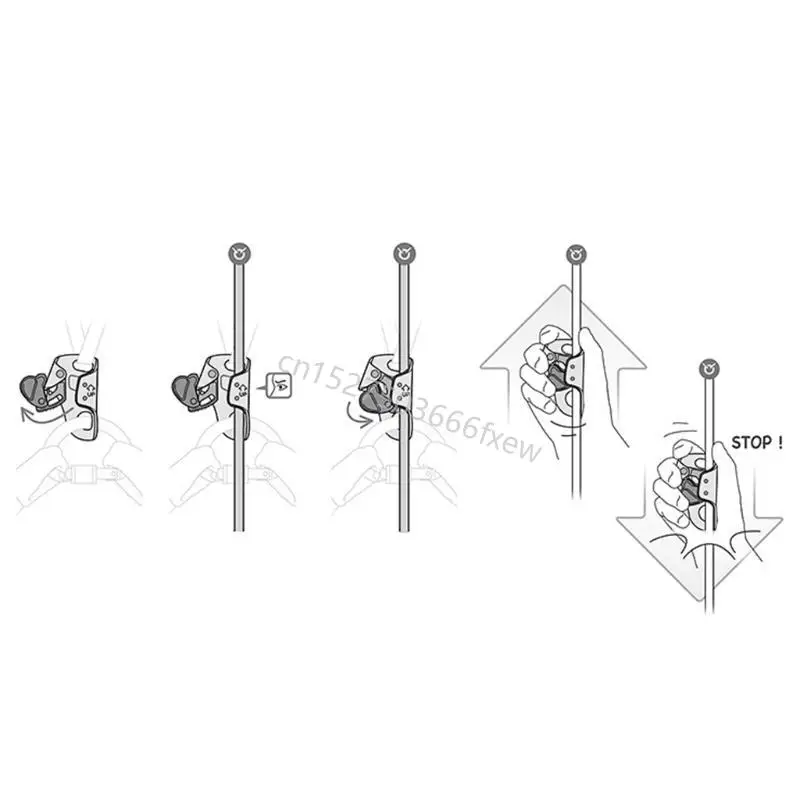 معدات تسلق الصخور في الهواء الطلق الاحترافية الصدرية الصخرية الصعود الناهض على الحبل العمودي الوصول البطن الصعود R9CE