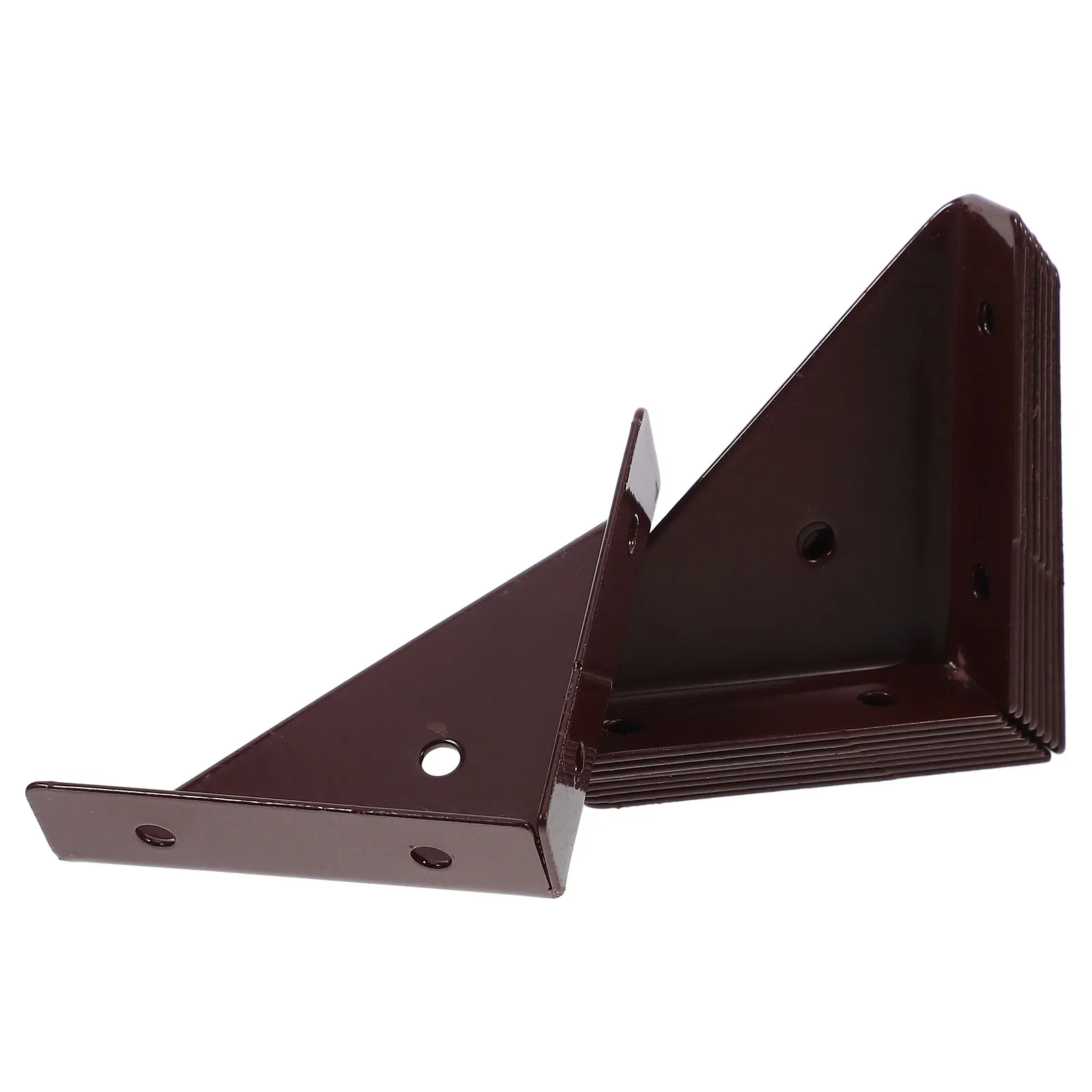 

10pcs Heavy Duty Corner Brackets Metal Angle Braces Bed Frame Support Connectors 90 Degree Bracing Hardware For Wood Furniture