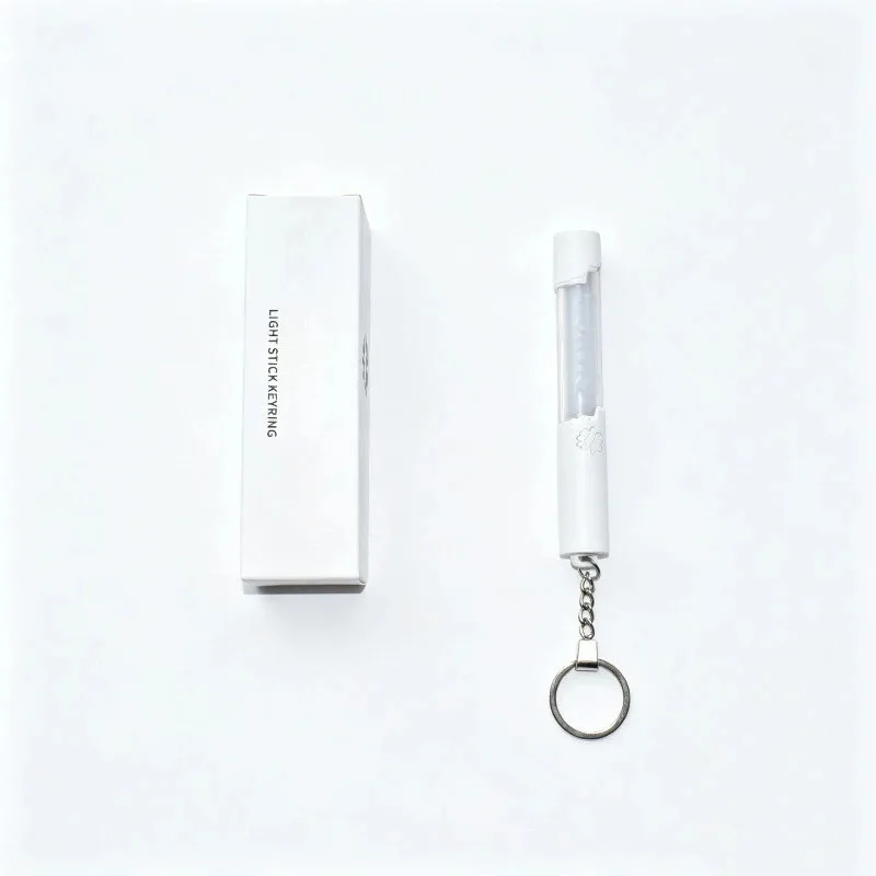 New Kpop Korean JAMES JUHOON Mini Light Stick Keychains Electronic Lights Bag Pendant Keyrings Fans Gifts Ten Lights