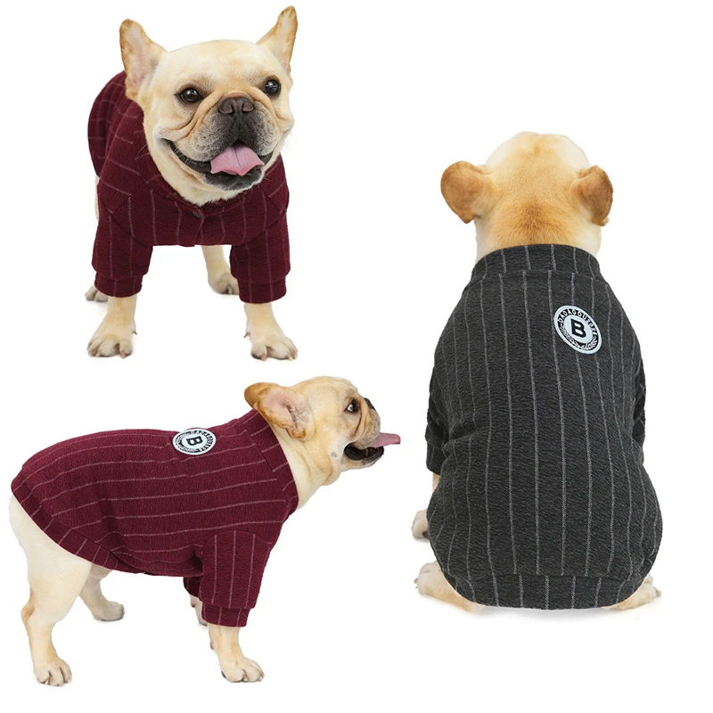 

Law Fighting Shar-Pei Fat Dog Clothes Autumn And Winter Clothes Cotton-Padded Bulldog Pug Pet Winter Bulldog Baseball Sweater