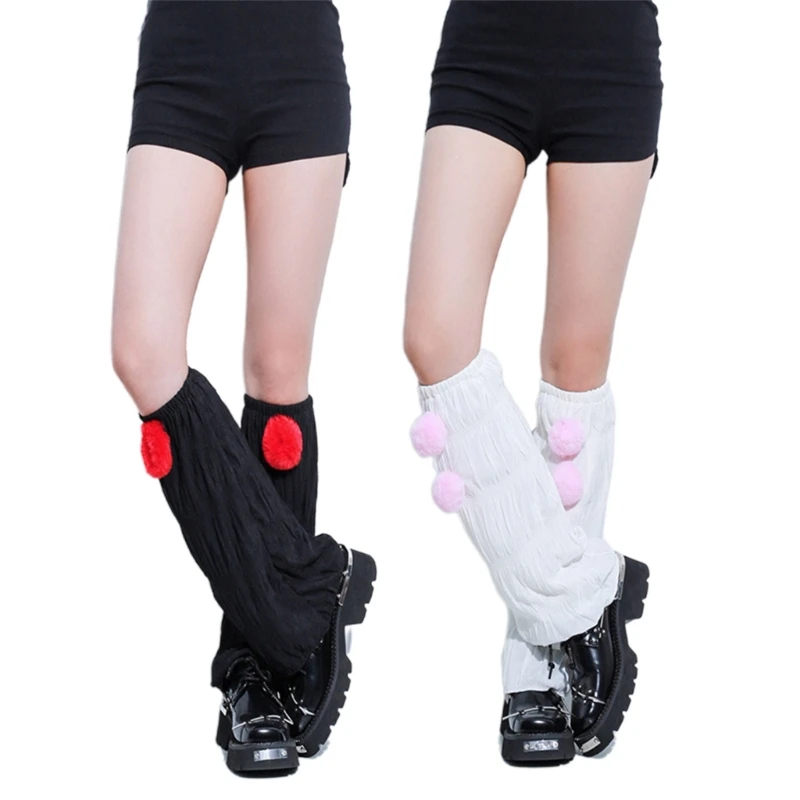 

Y2K Knee High Leg Warmers Pile Socks for Sweet Girls for Music Festival