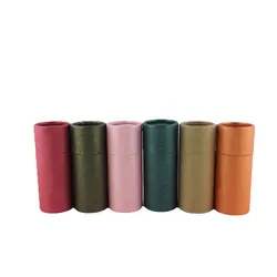 10pcs Eco Friendly Kraft Paper Tubes Round Kraft Paperboard Jar Containers Cardboard Essential Oil Bottle Tube Box