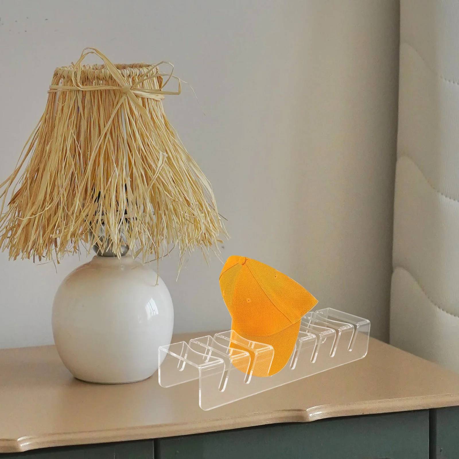 

Acrylic Hat Holder Display Stand Cap Rack Organizer Desktop Baseball Caps Storage Stands