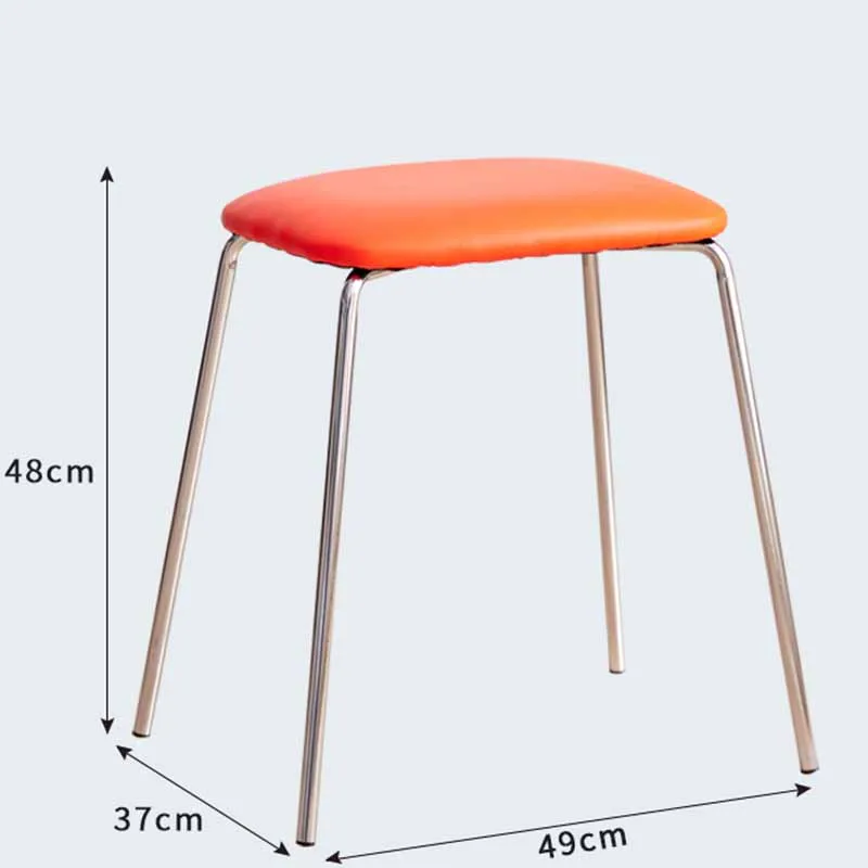 Free Shipping Dining Chairs Metal Legs Modern Outdoor Kitchen Lounge Chair Balcony Barstools Sillas De Comedor Home Furniture