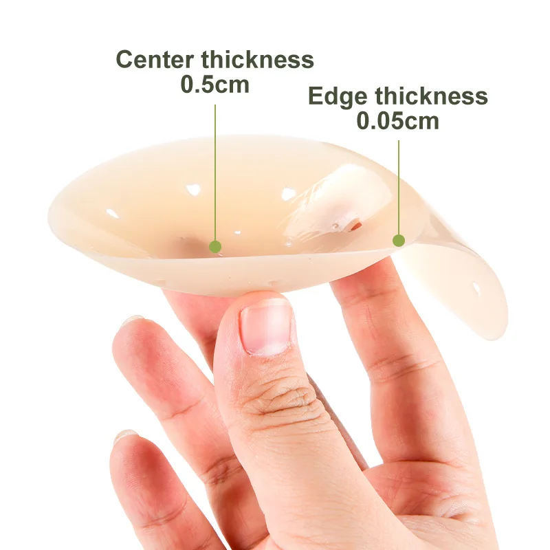 Silicone Nipple Cover Pasties Adhesive Sticky Bra Liner For Women Reusable Breast Pad Sticker Invisible Boob Tape Underwear