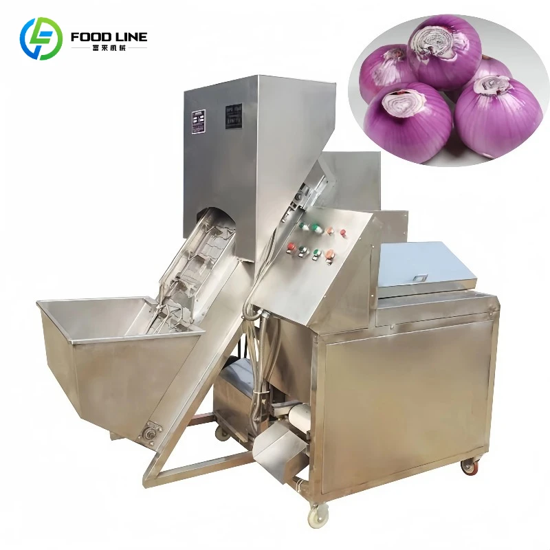 Customized Automatic Onion Peeling and Root Cutting Machine China Supply Fruit & Vegetable Peeling Equipment
