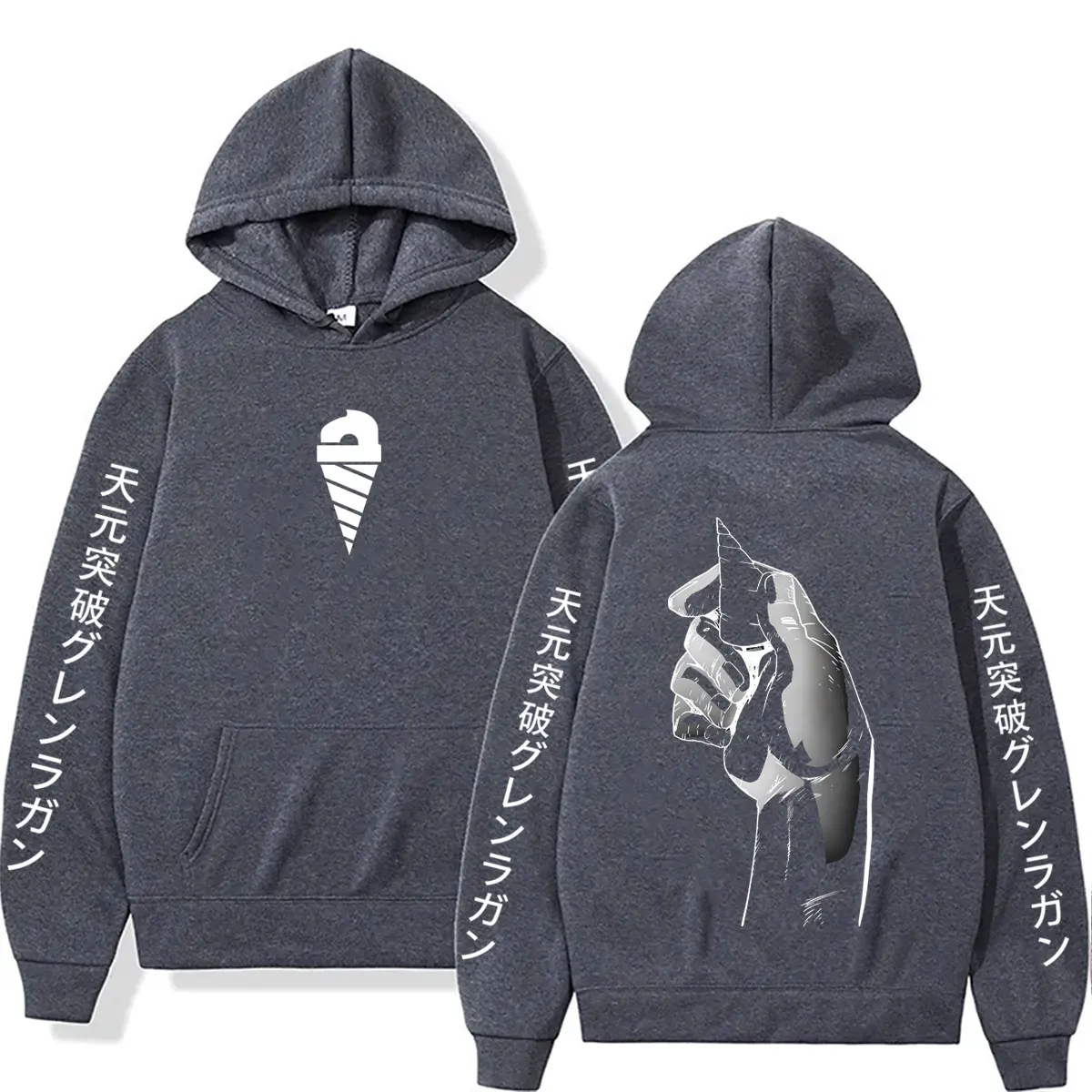 Anime Tengen Toppa Gurren Lagann Simon Hoodie Men Women Manga Cosplay Pullover Hoodies Male Fashion Vintage Oversized Streetwear