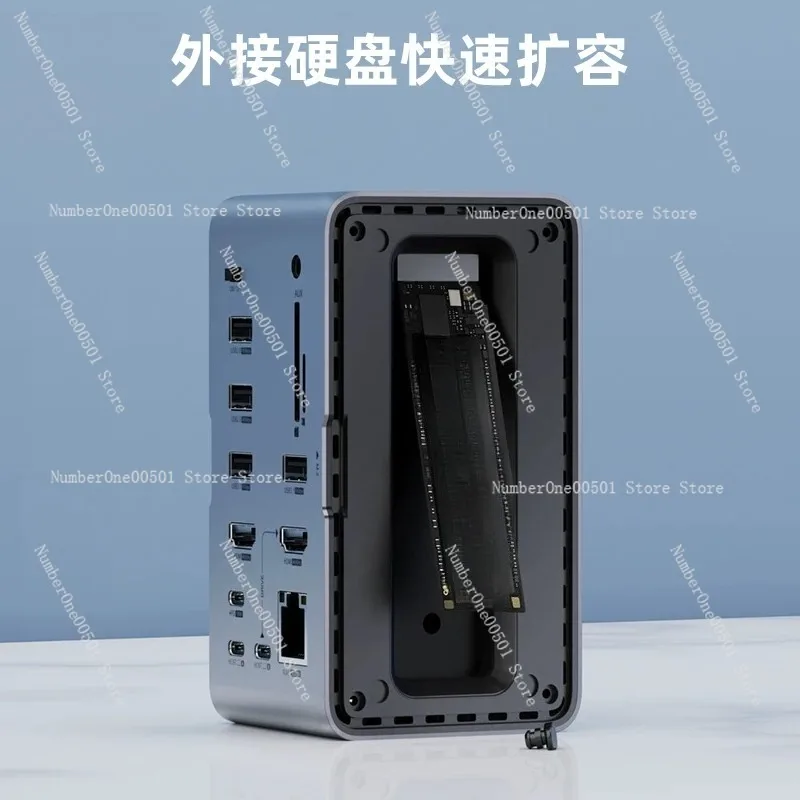 U100 Pro 4 3 Dock M.2 SSD Enclosure Vertical for MacBook Mac mini M4