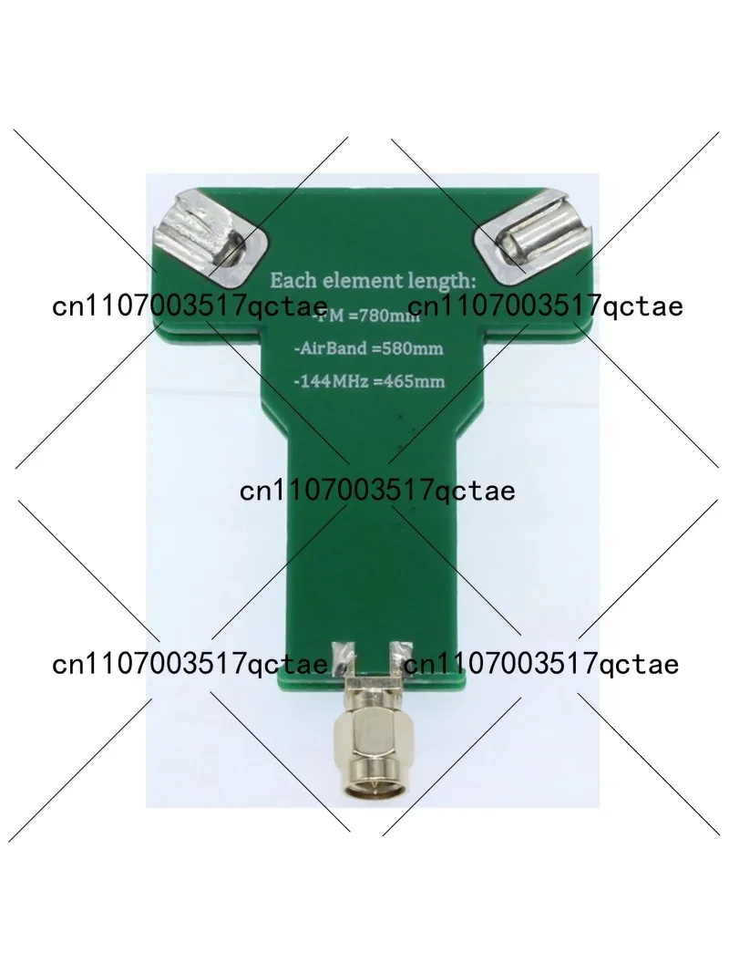 Telescopic V-Dipole Antenna 77M-415MHz FM Aviation Satellite Cloud Map Positive V Sheep Horn Antenna for Enhanced Reception