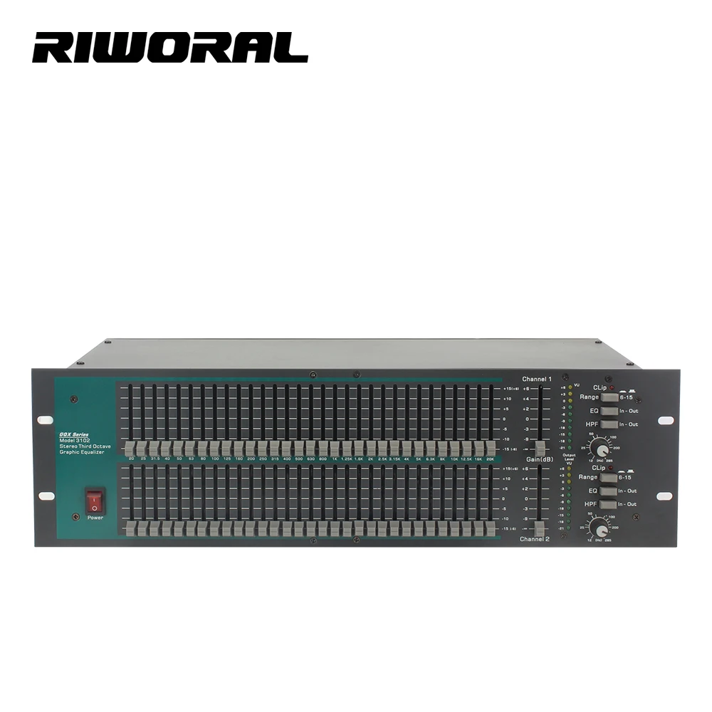 

FCS966 Wholesale Led Sound Mixer Sound Stereo Dual 31 Band Graphic Equalizer