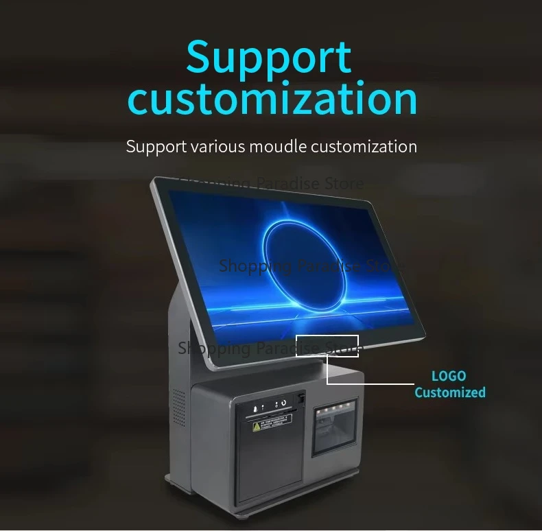 All in One POS System Cash Registers with Built-in 80mm Receipt Printer - Full Set POS Machine by POS Manufacturers