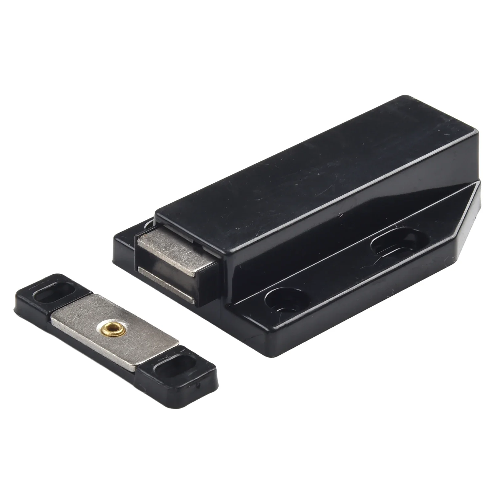 Fermaporta per armadio Chiusura autobloccante 4 pezzi/set Fermaporta Spinta magnetica per aprire Acciaio inossidabile + ABS Nuovo di zecca