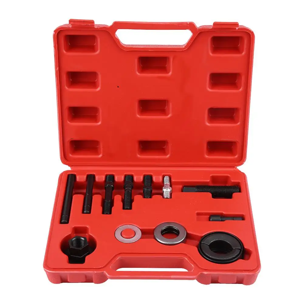 

13PCS Power Steering Alternator Pump Pulley Tool Kit - Remover & Installer Set for Car Repairs